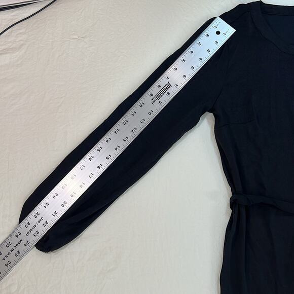 GAP Women's Dress XS‎ Black Academia Preppy Whimsigoth Boho Lightweight - Picture 8 of 13